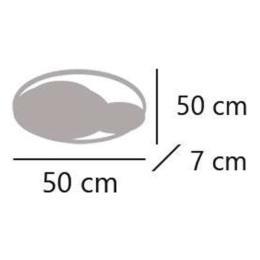 Plafon led BROLO negro led 50-60w 4000k - ALEMAR