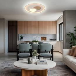 Plafon led TANA blanco-madera led 90w 3000/4000/6000k - ALEMAR