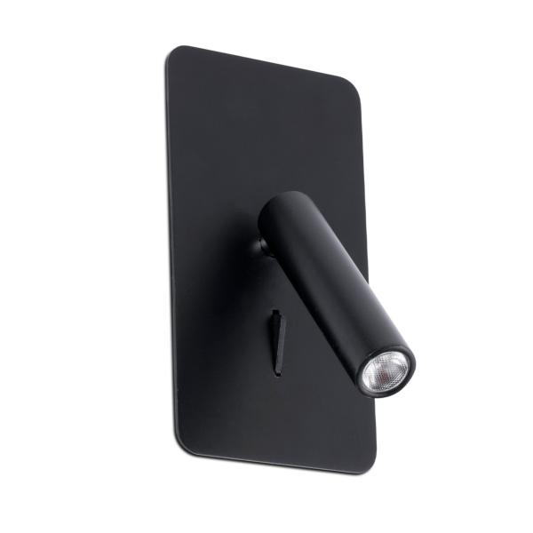 Aplique Empotrado SUAU negro LED Faro Barcelona