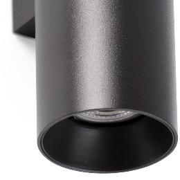 Aplique pared STAN 2 luces negro Faro Barcelona 