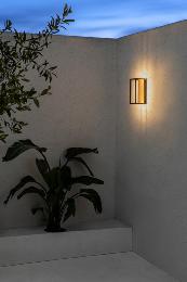 Aplique exterior KELA LED negro Faro Barcelona