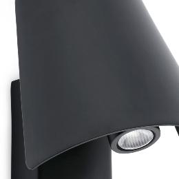 Aplique LE PETIT negro LED Faro Barcelona 