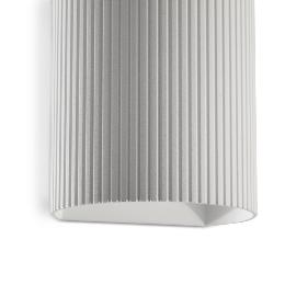 Aplique SOLE redondo blanca estriado Faro Barcelona