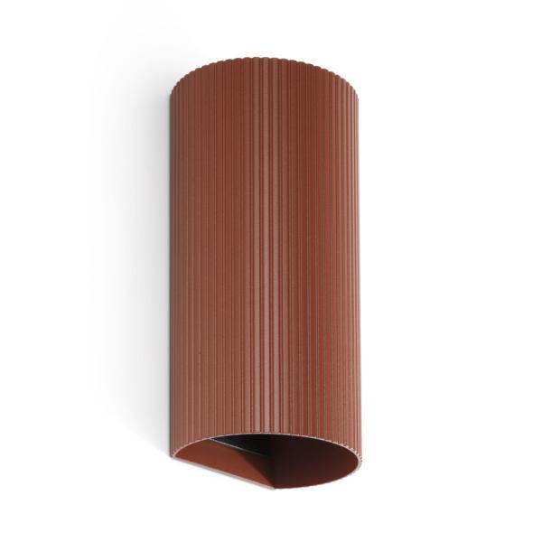 Aplique SOLE 2 Luces redondo terracota estriado Faro Barcelona 