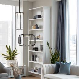 Colgante PITT Negro led 5w 200lm 3000k - ALEMAR