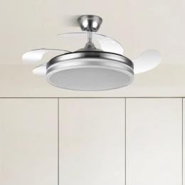 Ventilador BAYOMO Níquel - Fabrilamp. Motor DC Ø107cm