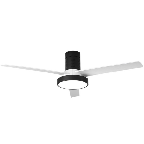 Ventilador PAX Negro/Blanco - Fabrilamp  Motor DC, luz LED Ø139cm