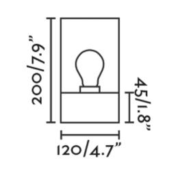 Plafon KILA 200 Plafón gris oscuro ahumado Faro