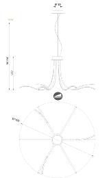 Lampara Corinto Mantra - Ø140cm LED Regulable