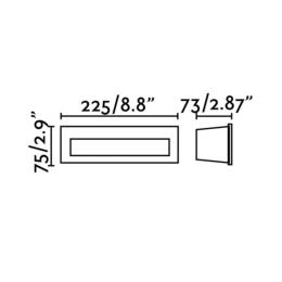 Empotrable Pared NAT LED blanco Faro