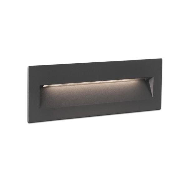 Empotrable pared NAT LED gris oscuro Faro