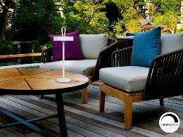 GONG- SOBREMESA LED BLANCO - SCHULLER