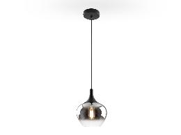 OPAZ-LAMPARA 1L NEGRO/SMOKE D19 - SCHULLER