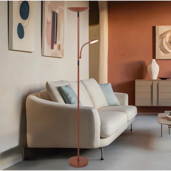 Pie de salon KOS terracota led 18w+5w 1900+470 3000-6500k - ALEMAR