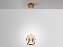 SUSPIRO LAMPARA DORADO/AMBAR D18 - SCHULLER