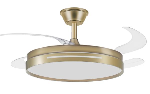 Ventilador MICENAS Cuero Fabrilamp - Motor DC Ø106cm