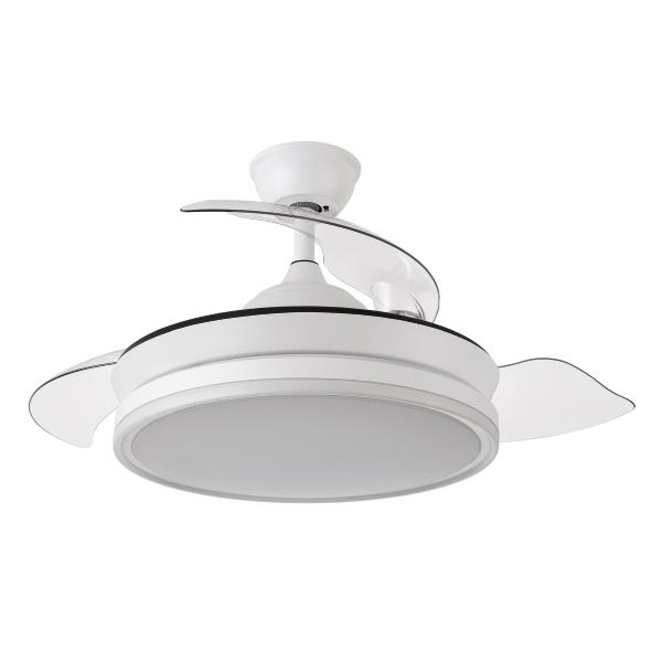 Ventilador BAYOMO Mini Blanco Fabrilamp - Motor DC Ø91cm