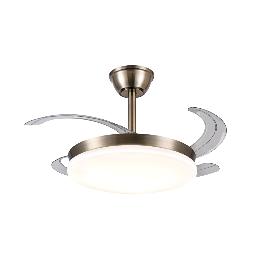 Ventilador Retractil Chloe-S Cuero P&B - Motor DC. 40-92cmØ.