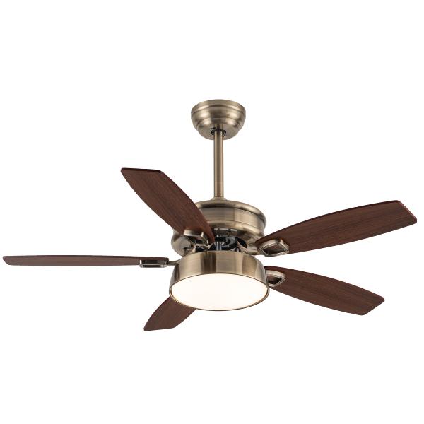 Ventilador BRAW Oro Envejecido Fabrilamp - Motor DC. 107cm.Ø