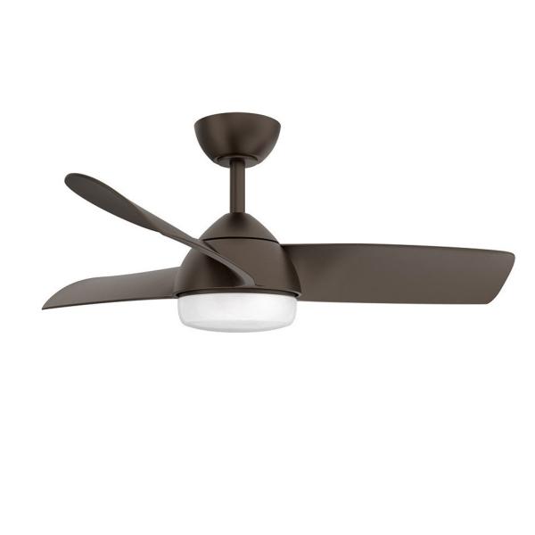 Ventilador HAUR Marron - Fabrilamp  Motor DC Ø107cm