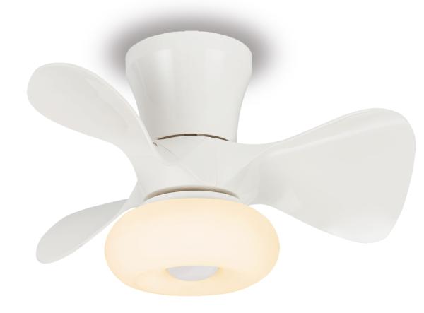 Ventilador Dubi Blanco P&B - Motor DC. luz LED. 55cmØ.