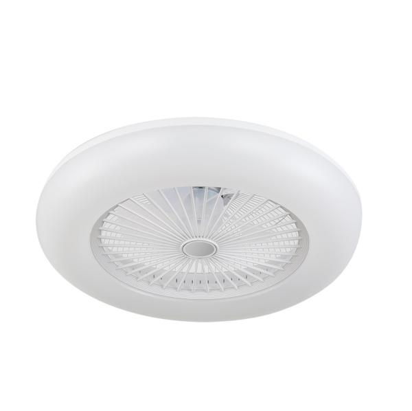 Ventilador PERI Blanco - Fabrilamp. Ø55cm Luz LED