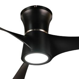 Ventilador Tianas Negro Fabrilamp - Motor DC Ø132cm