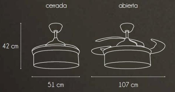 ventilador Kenia Narvi medidas