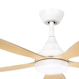 Ventilador Tobarra Blanco Haya Fabrilamp - Motor DC Ø132cm