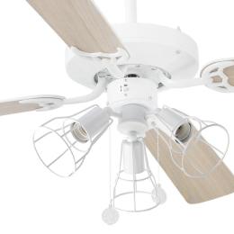 Ventilador Yakarta FARO Blanco + Luz Faro 121cm.Ø