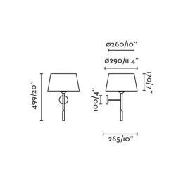 Aplique WINDSOR negro/gris con lector LED Faro