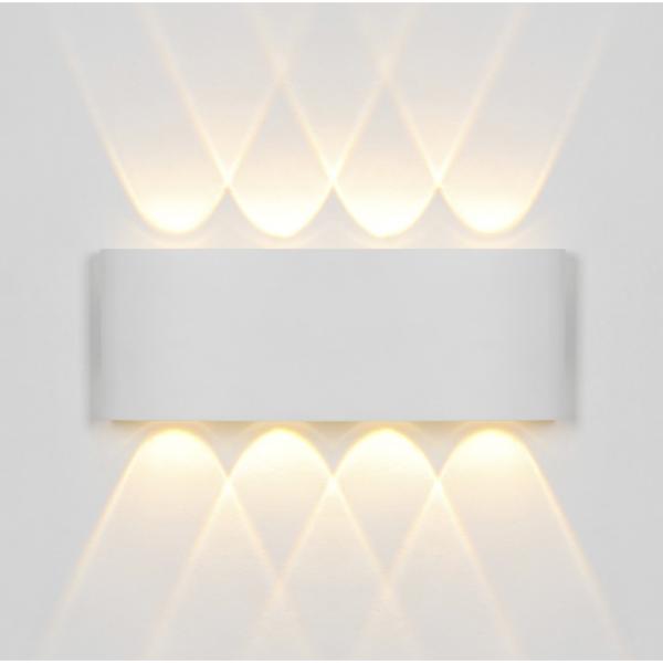 Aplique exterior KING blanco led 8w 700lm 3000k - ip54 - ALEMAR