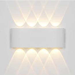 Aplique exterior KING blanco led 8w 700lm 3000k - ip54 - ALEMAR