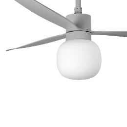 Ventilador AMELIA L BALL Gris FARO - Motor DC - Luz Led Ø132cm