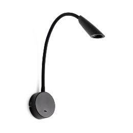 Aplique BOKEN lector negro LED Faro Barcelona 