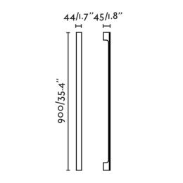 Aplique lineal LIME 900 negro 6,8W CCT Faro