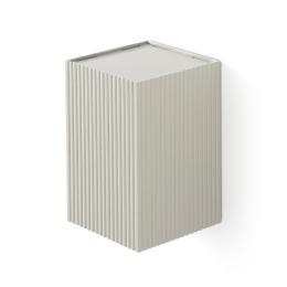 Aplique LUNE cuadrado estriado gris Faro Barcelona  