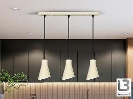 i3-BERA- LAMPARA 3L -CREMA - ILUMINACION i3 By SCHULLER