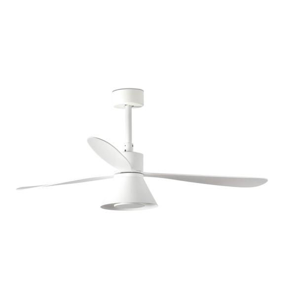 Ventilador AMELIA L CONE Blanco FARO - Motor DC - Luz Led Ø132cm