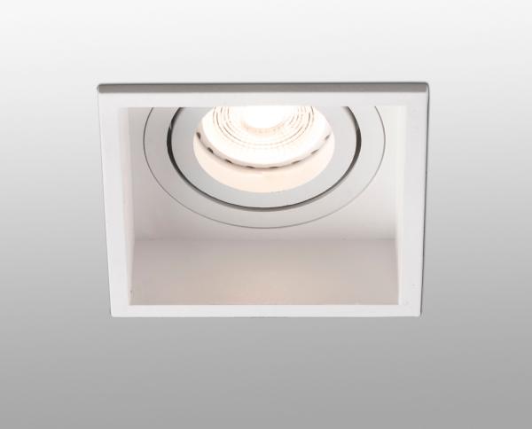 Empotrable Hyde Faro orientable Cuadrado Blanco 89mm