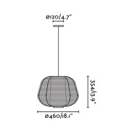 NARA Colgante negro Faro