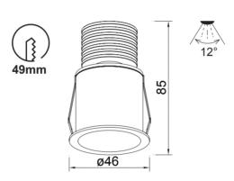 Empotrable GUINCHO 5w Blanco Mantra - Luz led