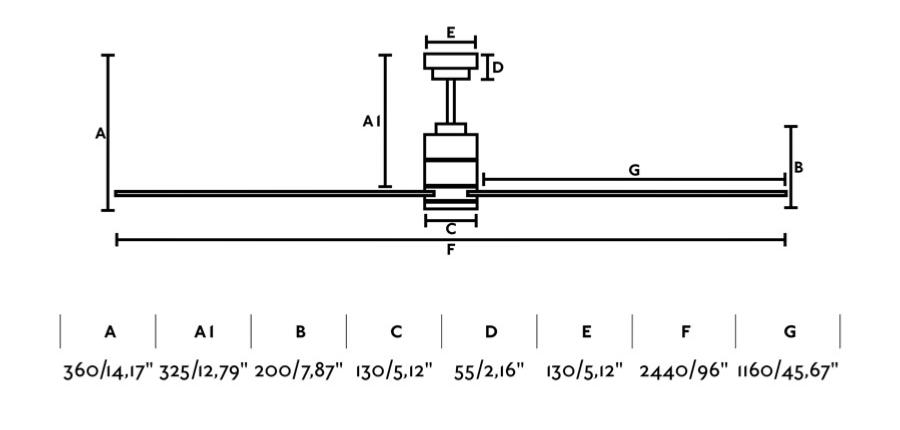 medidas ventilador manhattan