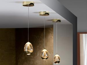 Colgante Rocio Schuller - metal dorado 1 luz LED