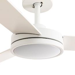 Ventilador BARTH Blanco FARO - Motor DC Luz LED Ø132cm.