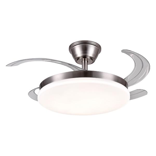 Ventilador Retractil Chloe-S Niquel P&B - Motor DC. 40-92cmØ.