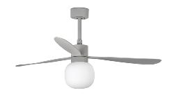 Ventilador AMELIA L BALL Gris FARO - Motor DC - Luz Led Ø132cm