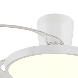 Ventilador Retractil Melody-S Blanco con base P&B - Motor DC. 41-92cmØ.