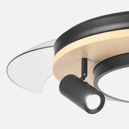 Ventilador Gladiator Fabrilamp Negro - Motor DC Ø107cm