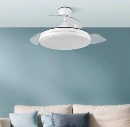 Ventilador Escorpion Tres Aspas Blanco Fabrilamp - Motor DC Ø107cm